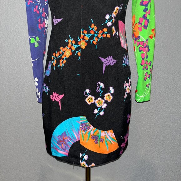 VERSACE for H&M Limited Edition Silk Japanese Origami Design Mini Dress NWOT - 8 - Picture 13 of 15